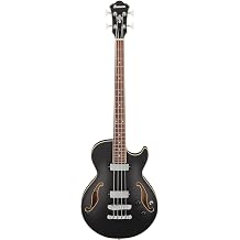 Ibanez AGB200 Semi-hollow Bass Guitar - Black Flat