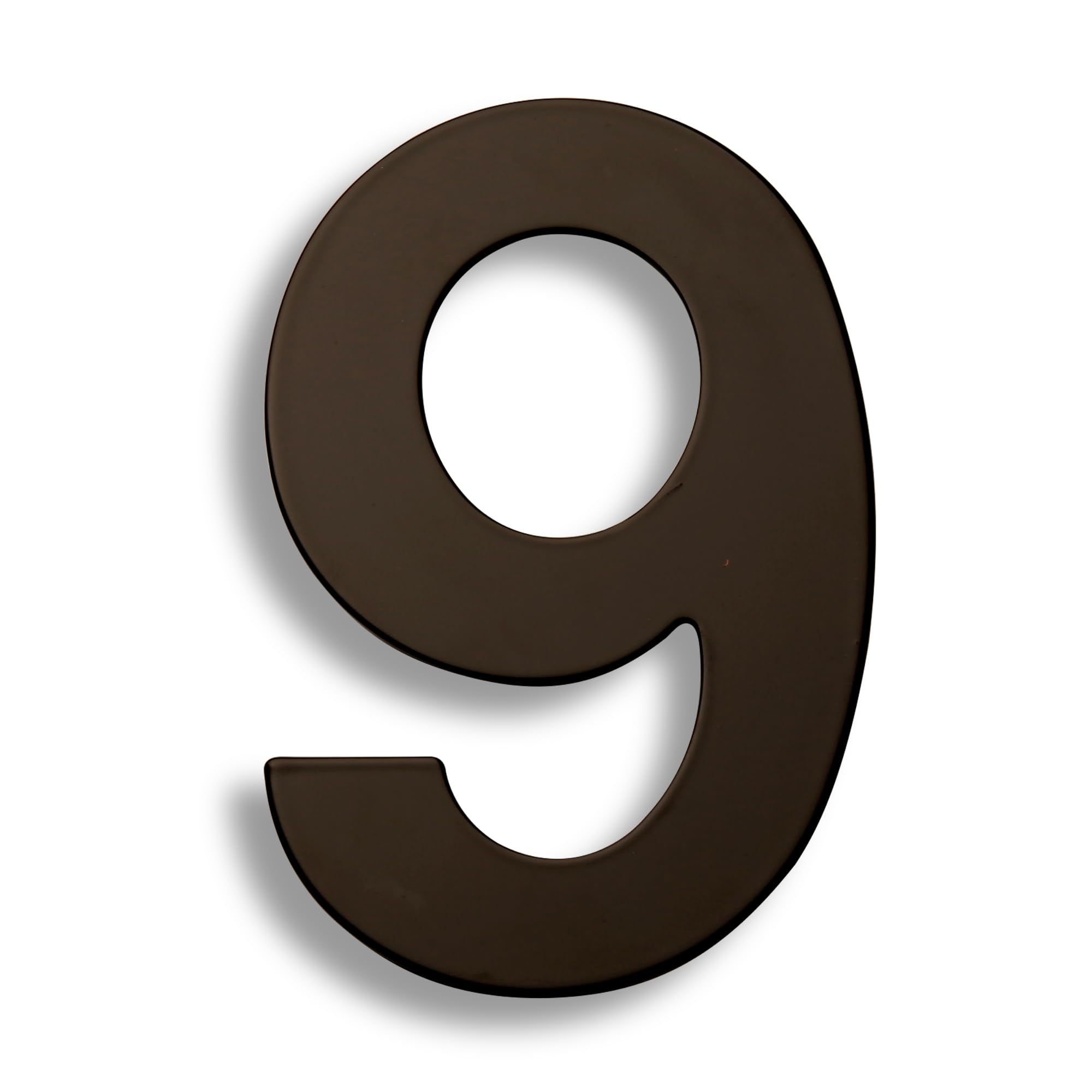 Números de Puerta de Entrada, Letrero de dirección con número de casa for Exteriores, de Acero Inoxidable 304, Color Negro, de 15 a 30 cm, con dígitos del 0 al 9(9,30cm)
