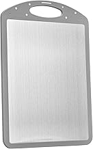 لوح تقطيع للمطبخ من الستانلس ستيل والبلاستيك للحوم والخضروات والفاكهه والاسماك والجبن والزبدة من اونلي فاير، لوح تقطيع الخبز، اكسسوارات المطبخ