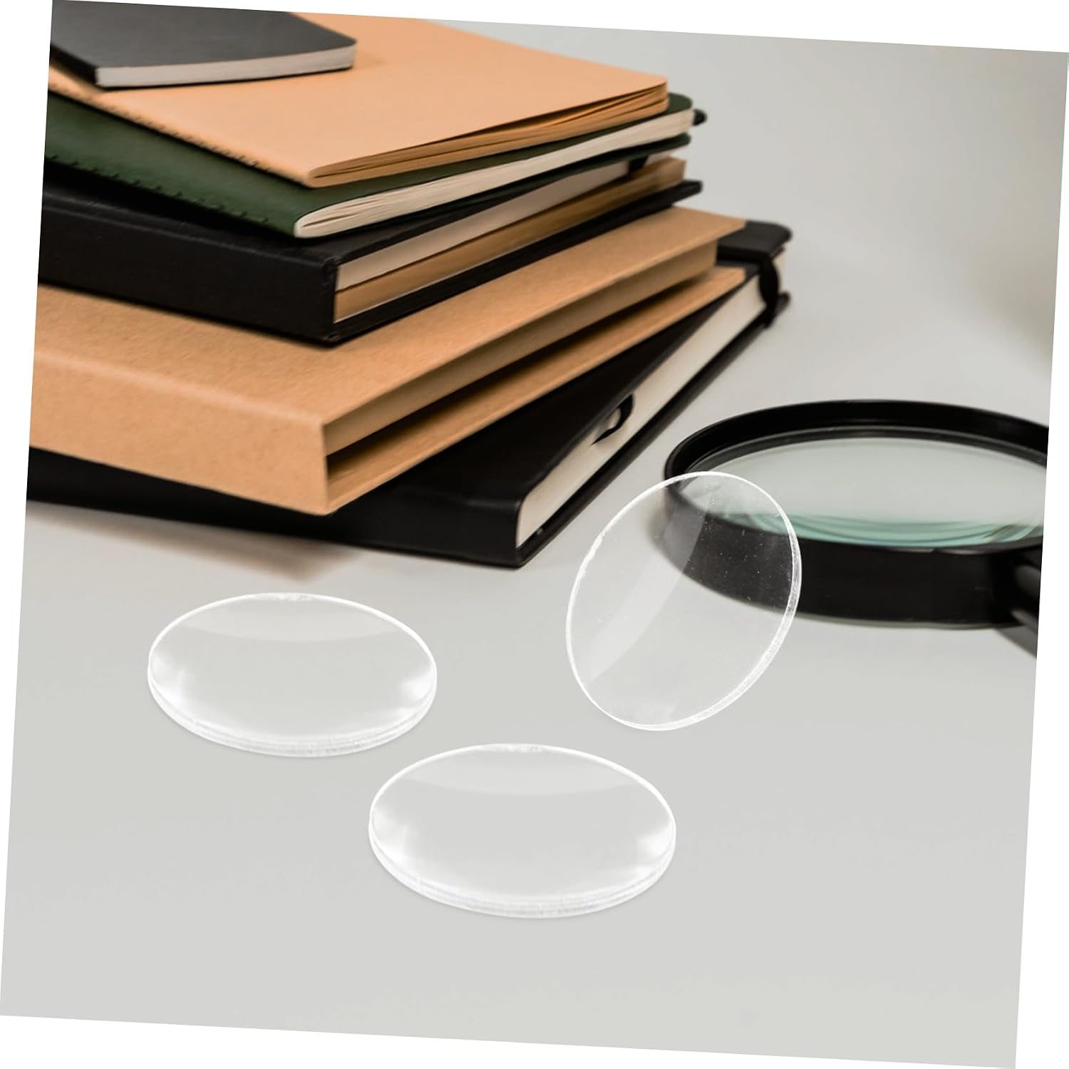 Acrylic Magnifying Lens Set, Round 10pcs Double Convex Optics image 4