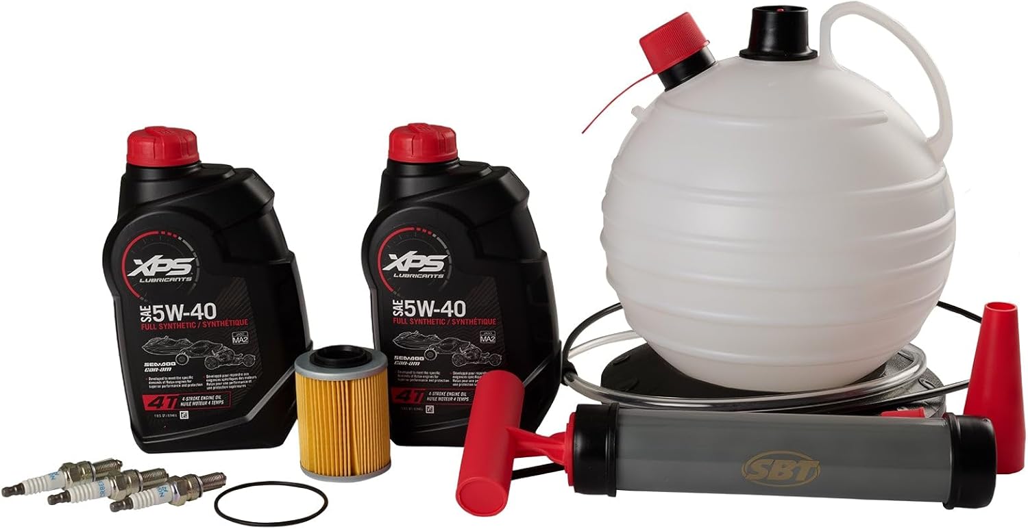 Watercraft Superstore Complete Oil Change Kit compatible with Sea-Doo 900ACE - Fits Spark And GTI 90 / GTS 90 (Lube, Filter, & Extractor)