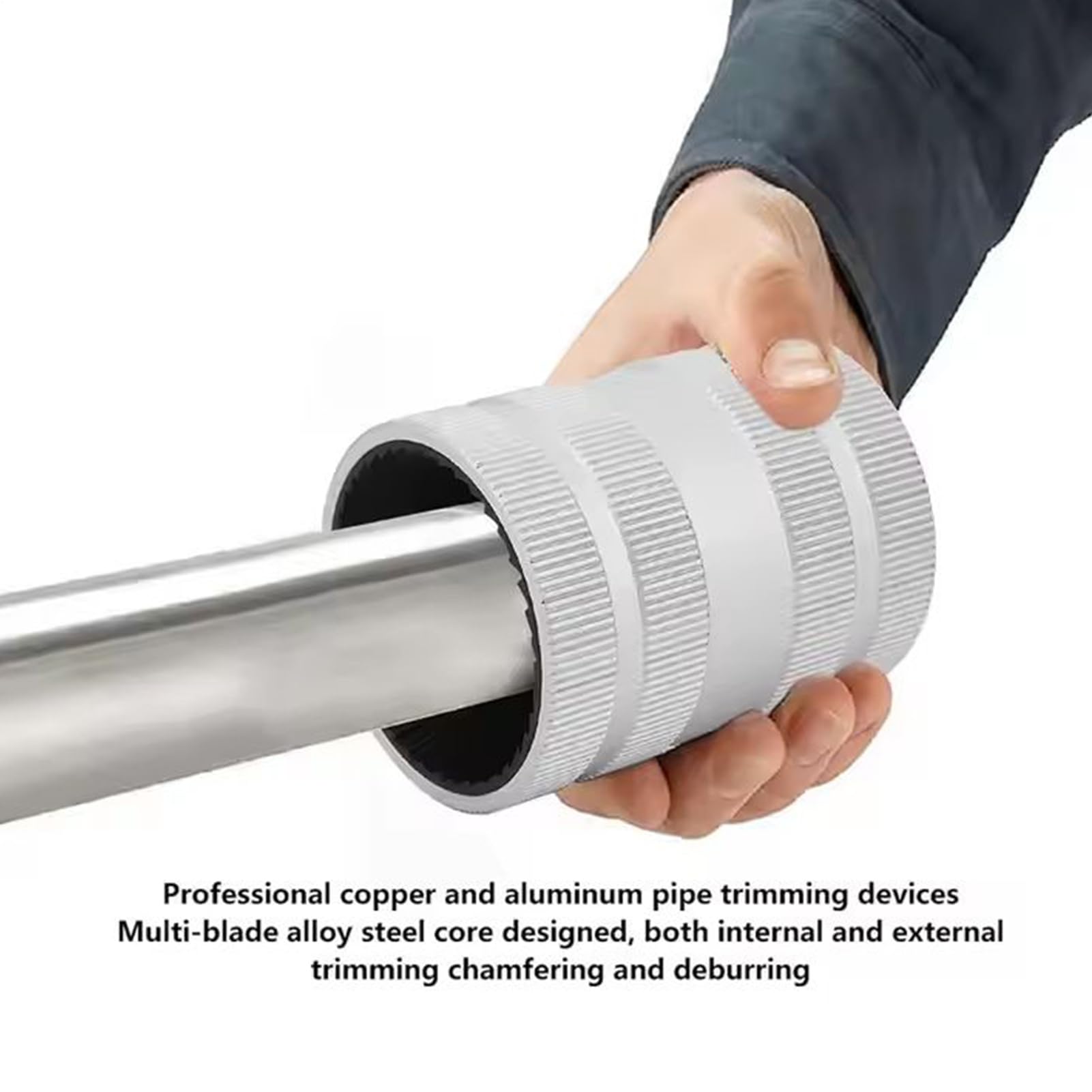 Outil de biseautage de tube: machine d'ébavurage de tubes en acier inoxydable durable, outil de biseautage de précision | Accessoire de plomberie métallurgique pour fabrication, atelier