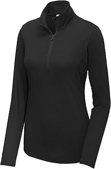 SPORT-TEK Women's PosiCharge Tri-Blend Wicking 1/4-Zip Pullover
