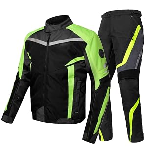 Waterproof Motorcycle Jacket Pant Set Wear-Resistant Reflective Moto Motocross Protective Clothing