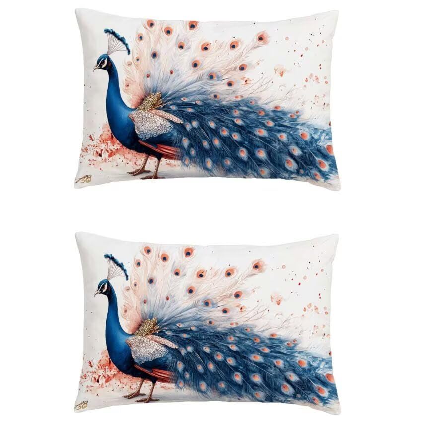 Housse de coussin 60x80cm impermeable bleu marine pour sublimer le patio en automne