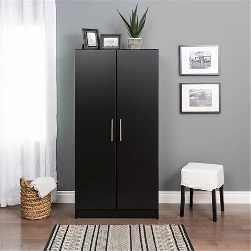 Miniatura 2 de Pemberly Row Armario contemporáneo de 32" en negro Negro,Gris a la deriva,https://www.amazon.com/dp/undefined