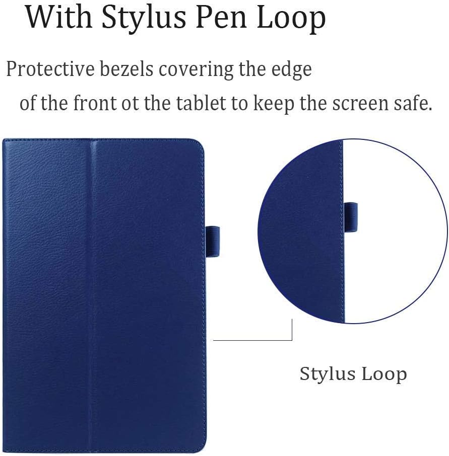 Onn 10.1 inch Case (Modle: ONA19TB003), PU Leather Protective Case with Multi-Angle Stand Folio Case for Onn 10.1 inch Tablet (Blue)