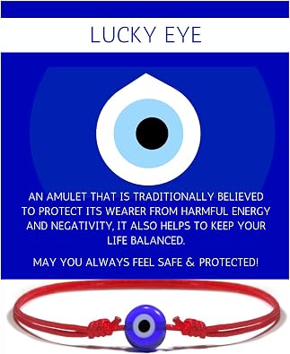 Genuine Evil Eye Protection Bracelet Adjustable Red String Talisman | Handmade Kabbalah Mal de Ojo with Turkish Glass Bead for Good Luck and Energy Shield