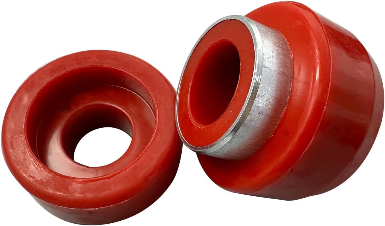 Body Mount Bushings Insert Red 22-Piece Kit for 1987 1988 1989 1990 1991 1992 1993 1994 1995 Jeep Wrangler 1-105 Body Mount Kit Fits 87-95 Wrangler (YJ)