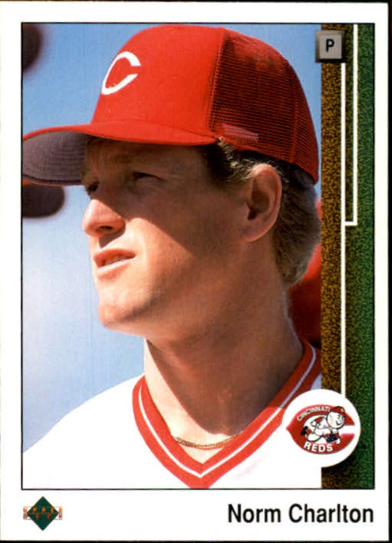 1989 Upper Deck #783 Norm Charlton Cincinnati Reds MLB Baseball Card (RC - Rookie Card) NM-MT
