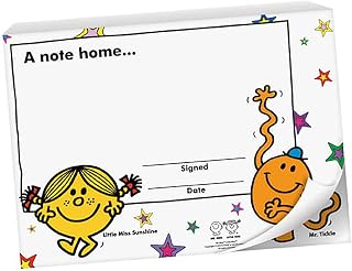 60 Mr Men & Little Miss Childrens Pupils Teachers School Certificates Notes Home Quick Reward Note Praisepad A6 Primary Teaching Services