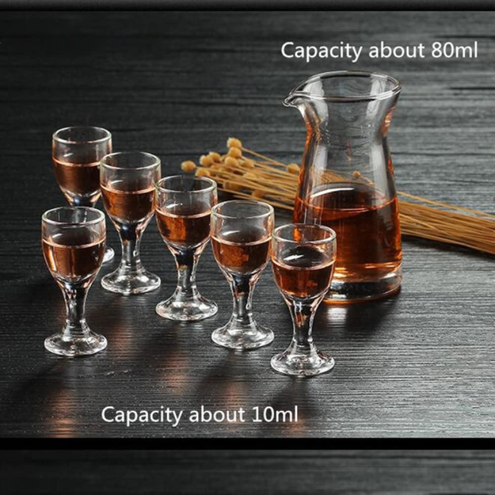NOBRIM 7 pièces Classique Verre à bière ménage Verre vin Ensemble chopes à bière Ensemble Refroidissement Tasses à vin pour Les fêtes et Les Cadeaux