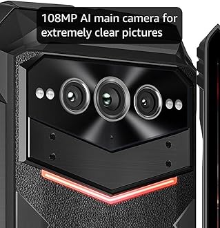 DOOGEE V MAX Pro 5G Rugged Phone,22000mAh,32GB+512GB/TF 2TB,Android 14 Rugged Smartphone,108MP+20MP Night Vision Phone, 6.58" FHD+ 120Hz IPS Screen, IP68/IP69K Waterproof,NFC/OTG/Face ID/1.18 lb