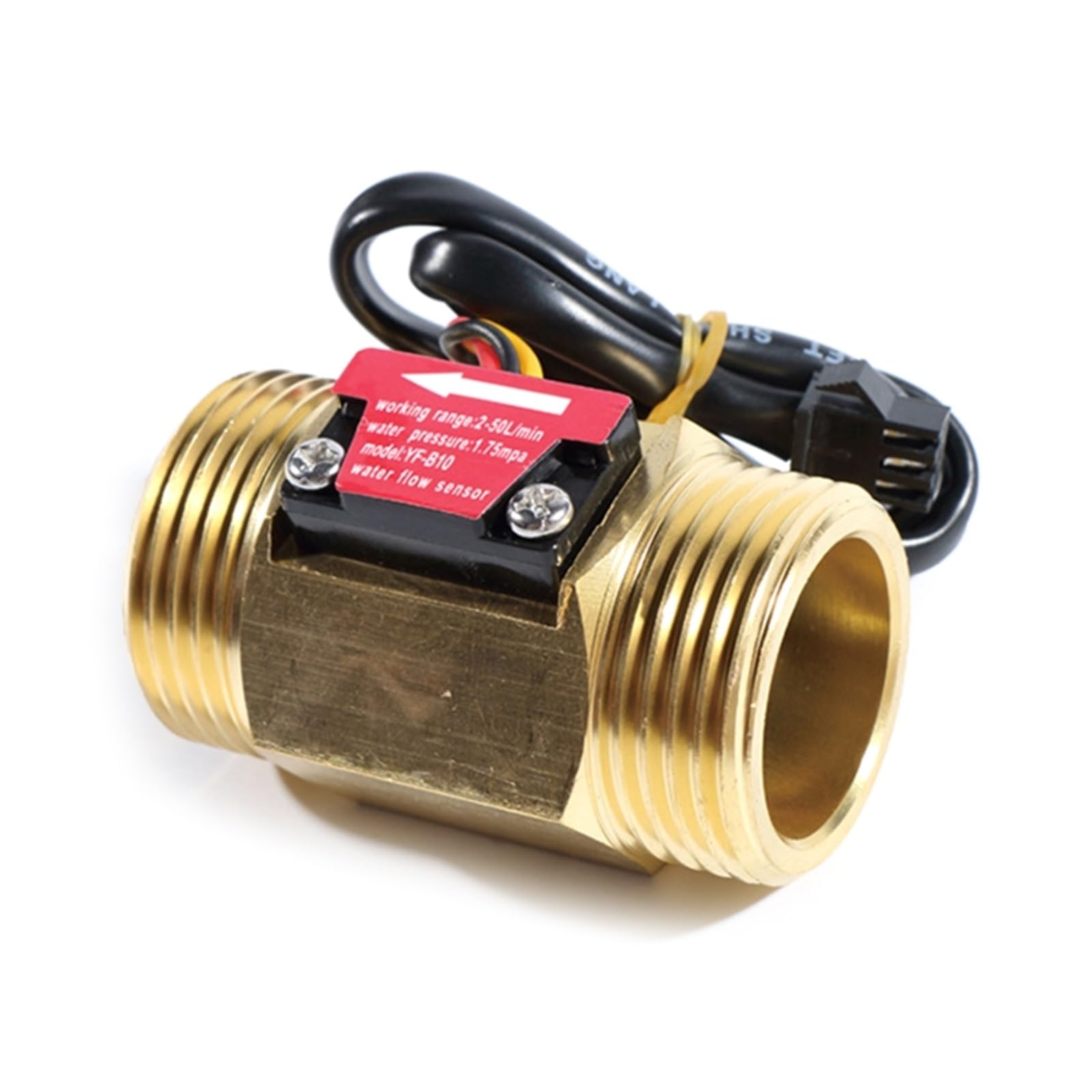 MKHJKIOII Digital Flow Meter Water Flow Sensor Hall Switch Meter Industrial Turbine Flowmeter 1 Inch Water Fuel Air Gas