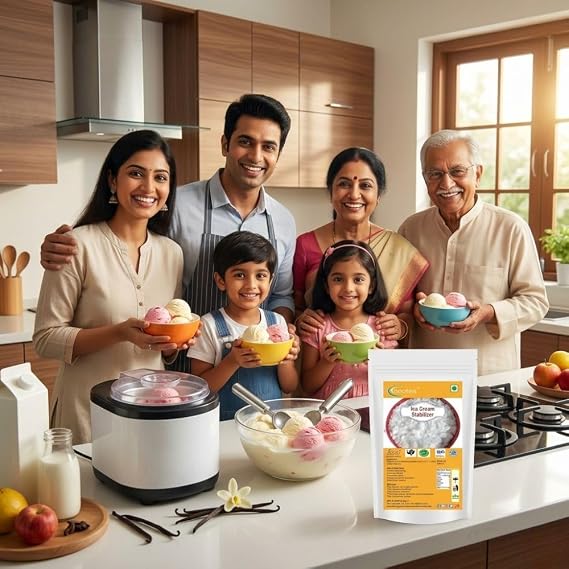 Neotea Ice Cream Stabilizer Powder | Helps Create Smooth, Creamy & Stable Homemade Ice Cream | Improves Texture, Reduces Ice Crystals | Suitable for Gelato, Frozen Desserts & Soft Serve 500 gm (17.63 OZ)