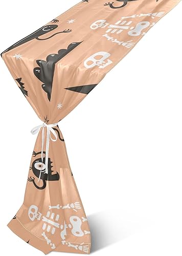 Halloween Skeleton Monster Table Runner Fall Kitchen Decor for Kitchen Decorations Halloween Decor 120 Inches Long