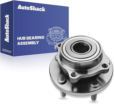AutoShack Front Wheel Hub Bearing Assembly - Driver or Passenger Side for Mitsubishi, Galant 2004-2012 Eclipse 2006-2012 Endeavor 2004-2008, 2010-2011, FWD AWD L4 2.4L V6 3.8L - 5-Lug, Without ABS