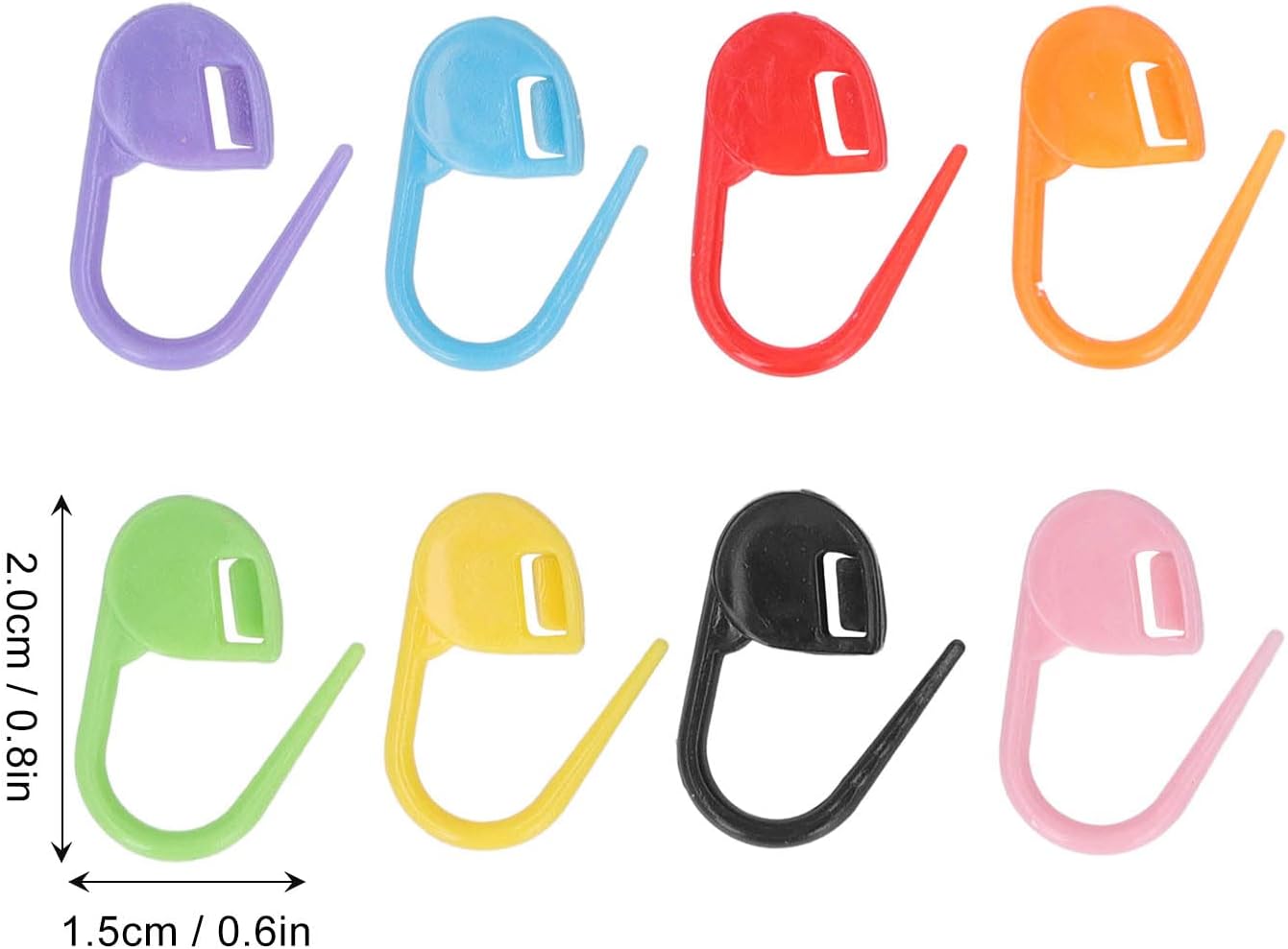 1000Pcs Stitch Needle Clip, Mix Color Plastic Locking Stitch Markers Needle Clip Counter for DIY Artwork Marker Buckle Sweater Knitting Crochet Crafting Accessories