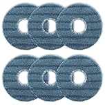VIEWALL 6 Pack Mop Pads for Eufy Omni C20 Vacuum Cleaner, Microfibre Soft Washable and Reusable Replacement Wipes Mop