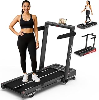 Maxpro 12% Auto Incline Glide 4.5HP Peak Motor 3-in-1 Foldable Treadmill for Home | Walking Pad Under Desk | 14 km/hr Spee...