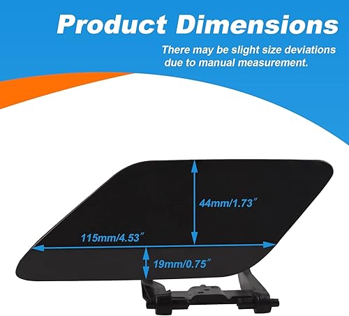Miniatura 6 de Tapa de cubierta del rociador del faro del parachoques delantero Compatible con Mercedes Benz Clase E W212 E300 E350 E400 E550 2008 2009 2010 2011
