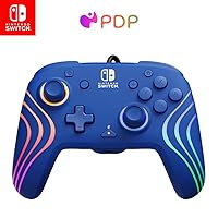 Vista 1 de PDP Afterglow Wave Wired Controller Blue for Nintendo Switch, Nintendo Switch - OLED