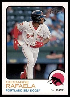 2022 Topps Heritage Minors #174 Ceddanne Rafaela Portland Sea Dogs RC Rookie MiLB Baseball Trading Card