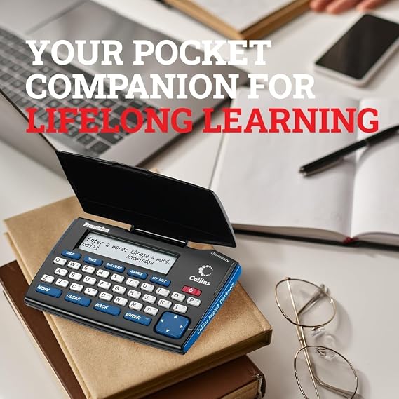Franklin Collins English Digital Dictionary Express Edition - القاموس الإلكتروني، رفيق لغتك مع المعجم والألعاب والمحولات - قاموس مع المرادفات والمتضادات