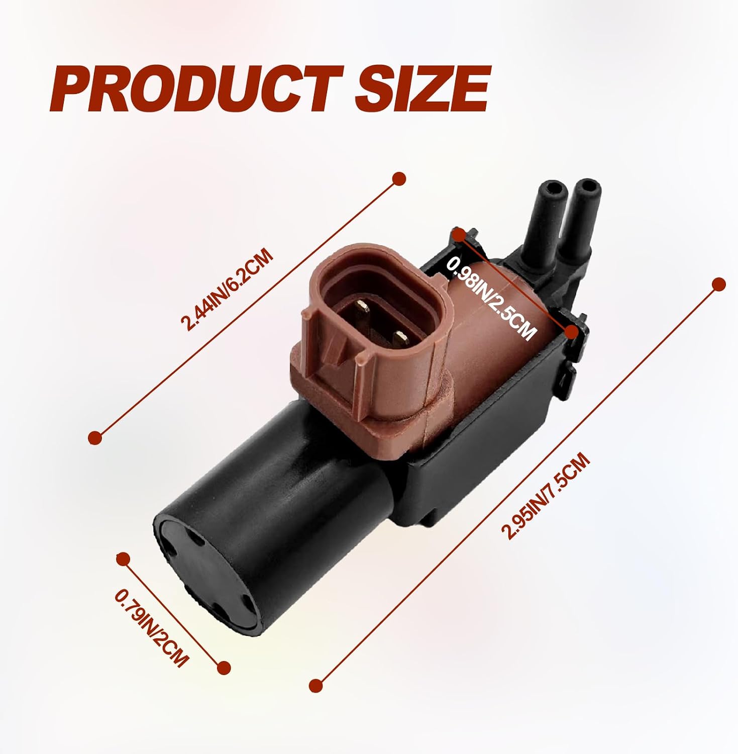 Vacuum Switching Valve Solenoid VSV Replace# 25860-62010 911-612 Compatible with Toyota Avalon Sienna Camry Solora Highlander 1992-2007 Vacuum Valve