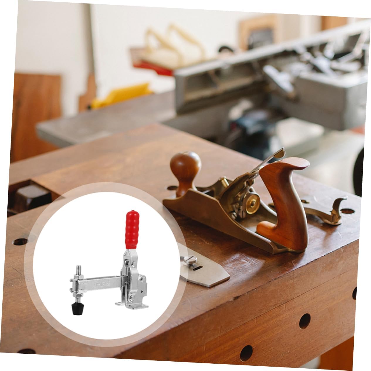 2pcs Tip Toggle Clamps for Woodworking Fixed Clamp Tool for Welding Ergonomic Design Stable Base for and Fixtures