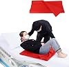 LOSCHEN Tubular Slide Sheet for Elderly Transfer, Washable Reusable Flat Slide Sheet, Transfer Slide to Moving Elderly for Cars, Bed and Home Care (red, 40 * 60cm)