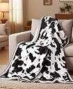 cow print heated blanket Top2商品