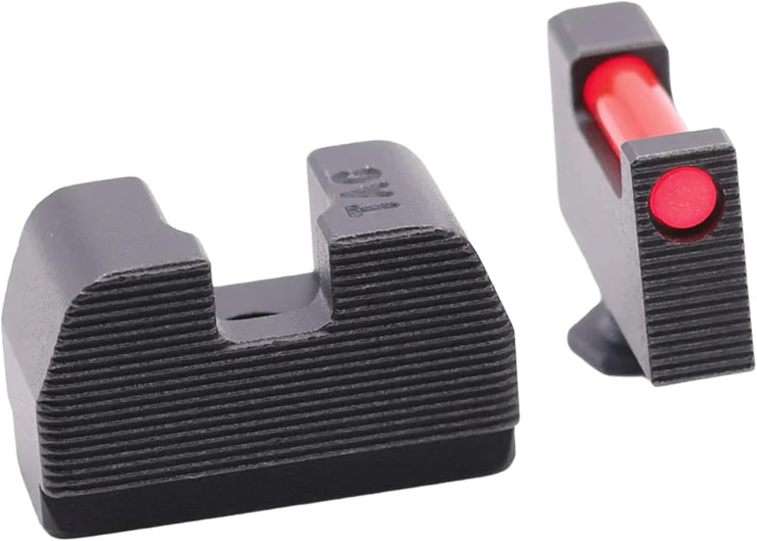 TAG PRECISION Optics Ready (OR) Gun Sights Compatible with Walther PDP | Steel Nitride Coated Front & Rear Handgun Sights Set