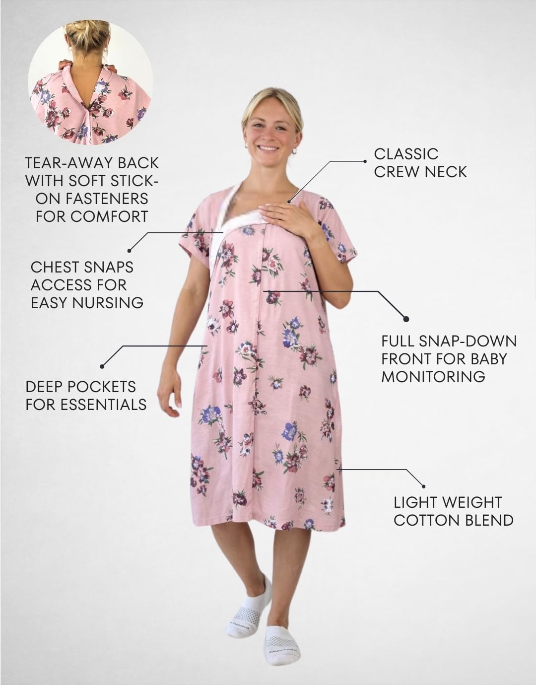 Inspired Comforts Labor & Delivery Gowns