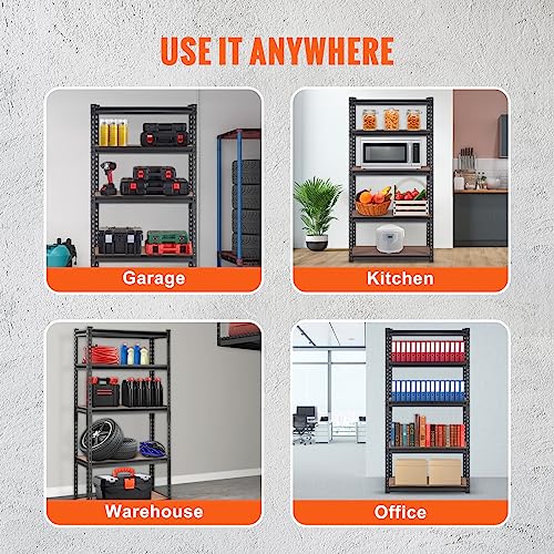 Vevor SXHJC12DX30WXTUZMV0 Storage Shelving Unit, 5-Tier Adjustable, 2000 Lbs Capacity, Heavy Duty Garage Shelves Metal Organizer Utility Rack thumb #7