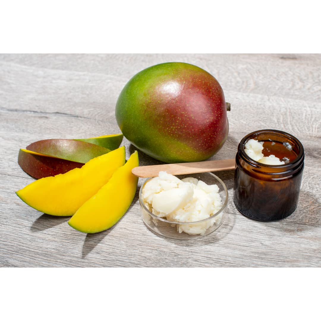 HalalEveryDay Raw Mango Butter 10 LB WHOLESALE- Premium Quality 100% Pure - Organic Unrefined Moisturizing Body Butter Perfect for DIY Soaps, Scrubs, Lotions, Creams and more!