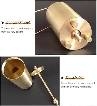 Endüstriyel Yağ Alt Örnekleyici Kiti - Anti-Statik Pamuk Halatlı 300/500/1000ml Sıvı Toplama Şişeleri, Yağ Testi ve Fabrika Örnekleme Çözümleri için Temel Alet
