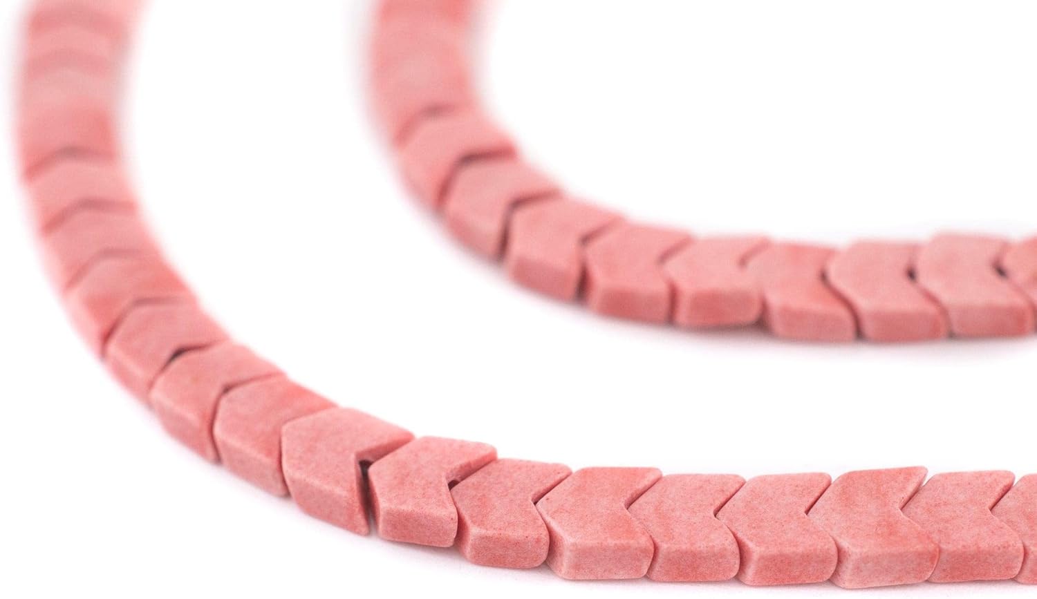 The Bead Chest Silver Flat Interlocking Snake Beads (6mm)