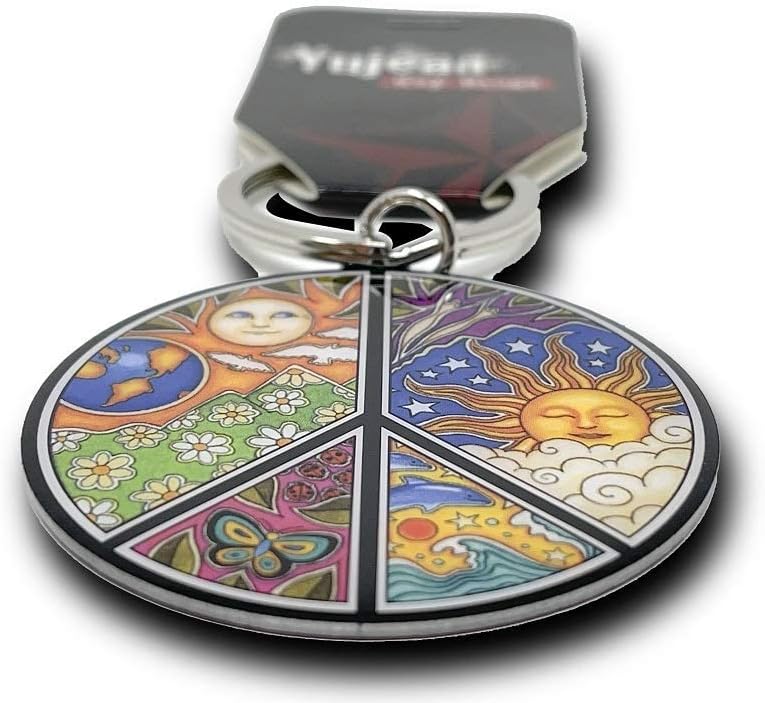 Dan Morris - Peace Sign - Metal Keychain