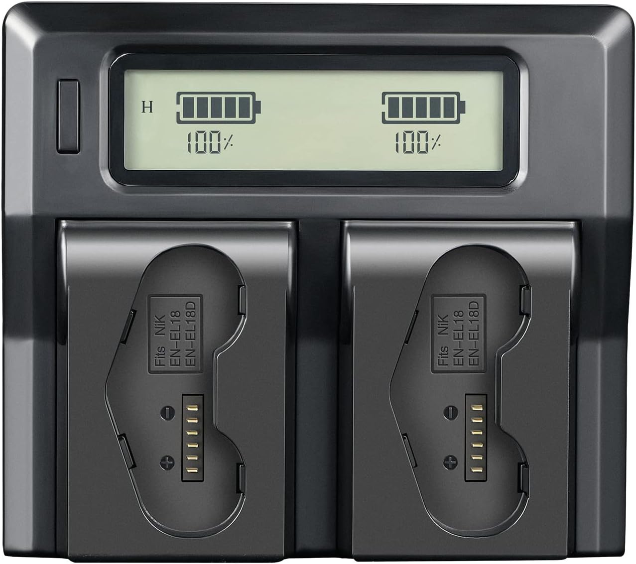 DSTE Replacement for Dual Battery Charger Compatible with Nikon EN-EL18D ENEL18D Battery D4, D4S, D5, D6, Z9 Camera