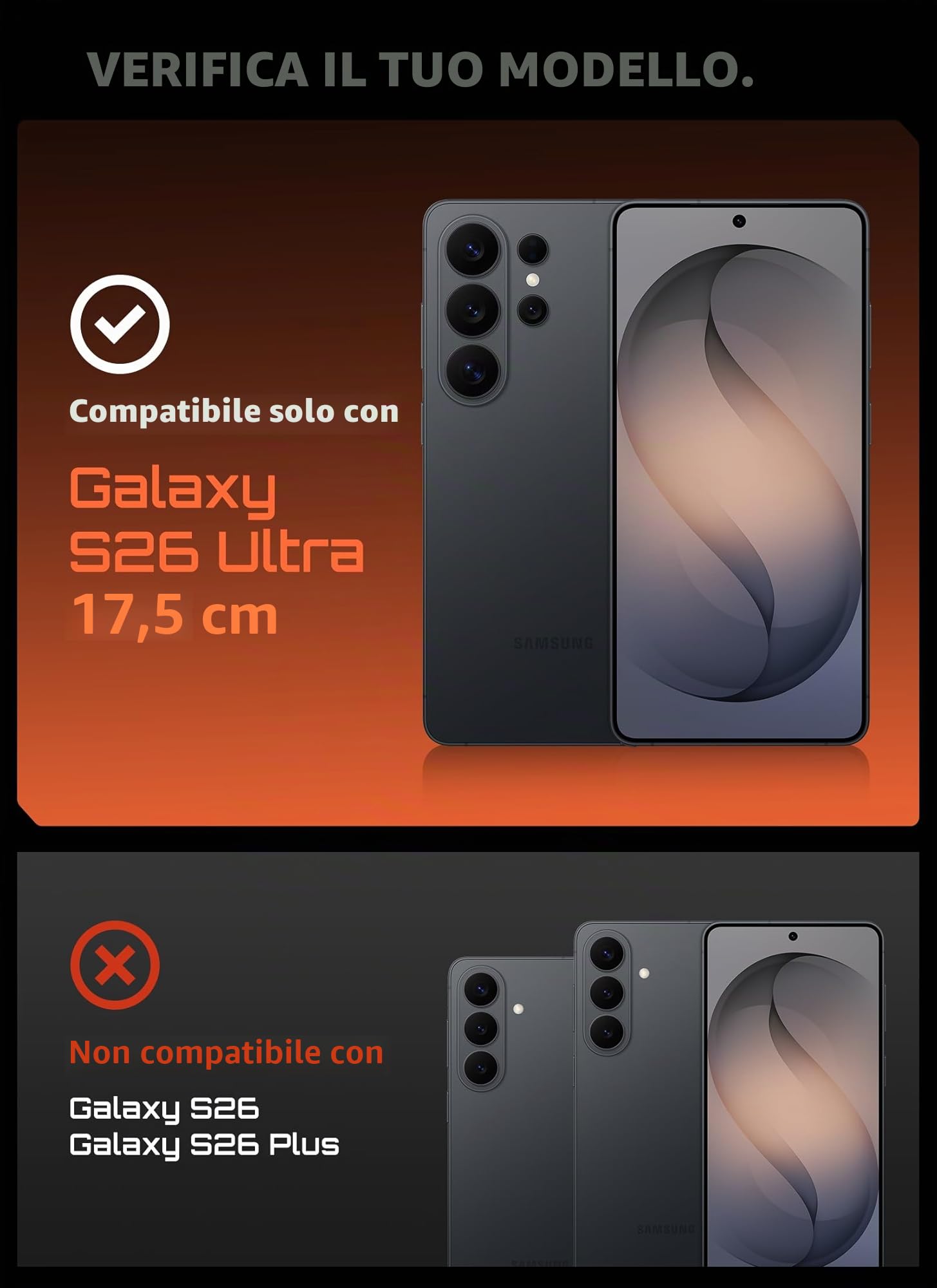 SUPCASE Cover per Samsung Galaxy S26 Ultra con Supporto, [2 Cornici Frontali] [Compatibile con Ricarica Wireless] [Proteggi schermo Integrato e Clip da Cintura] Custodia per S26 Ultra (Aramid)