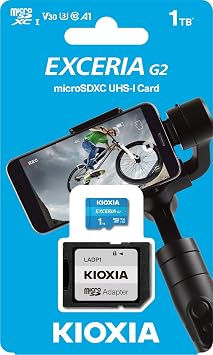 KIOXIA EXCERIA G2 1TB microSDXC – UHS-I, V30, 100MB/s Okuma, 50MB/s Yazma