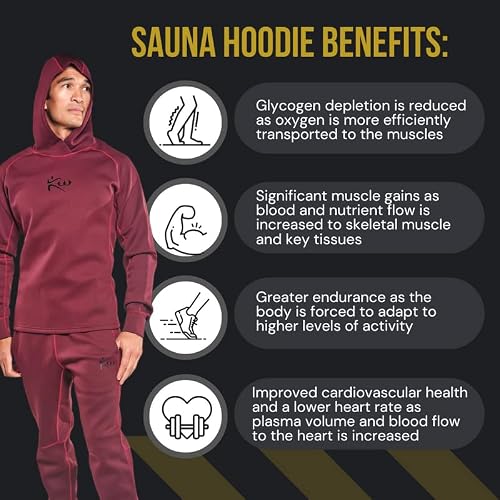Kutting Weight - Sweattech Neoprene Sauna Hoodie Or Jacket - Exercise Gear - Heat Training Enhancement - Maximize Workouts #TOP6