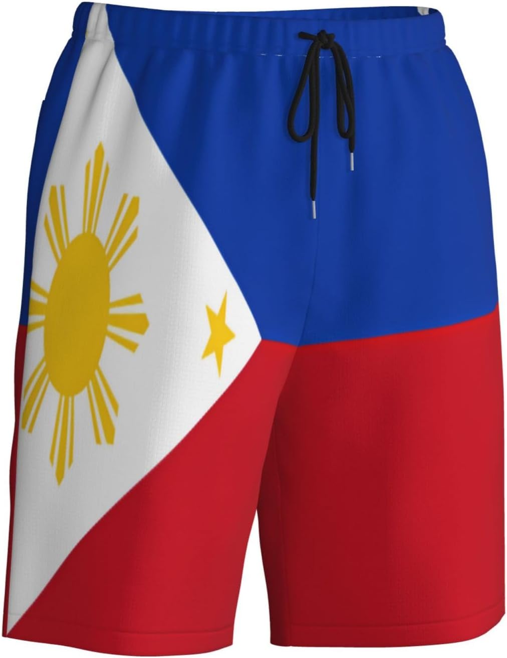 Philippine Flag Men Beach Pants â€“ Swim Trunks for Men,Quick-Dry and Comfortable, Suitable for Beach, Surf, and Everyday Wear Black