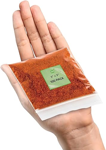 Restaurantware Bag Tek 3.5 x 3 Inch Resealable Zip Bags 100 High Clarity Zip Bags - For Snacks Nuts Seeds Candy Treats & More Clear Plastic Zipper Storage Bags