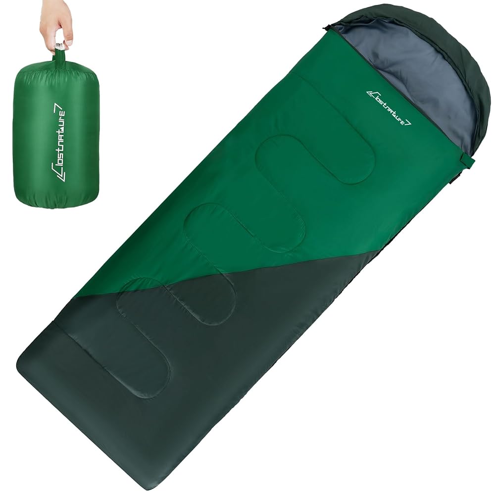 Clostnature Sleeping Bag for Adults and Kids - Lightweight Camping Sleeping Bag for Girls, Boys, Youths, Ultralight Backpacking Sleeping Bags for Cold Weather - Compression Sack Included(Left Zipper)