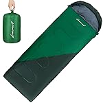 Clostnature Sleeping Bag for Adults and Kids - Lightweight Camping Sleeping Bag for Girls, Boys, Youths, Ultralight Backpacking Sleeping Bags for Cold Weather - Compression Sack Included(Left Zipper)