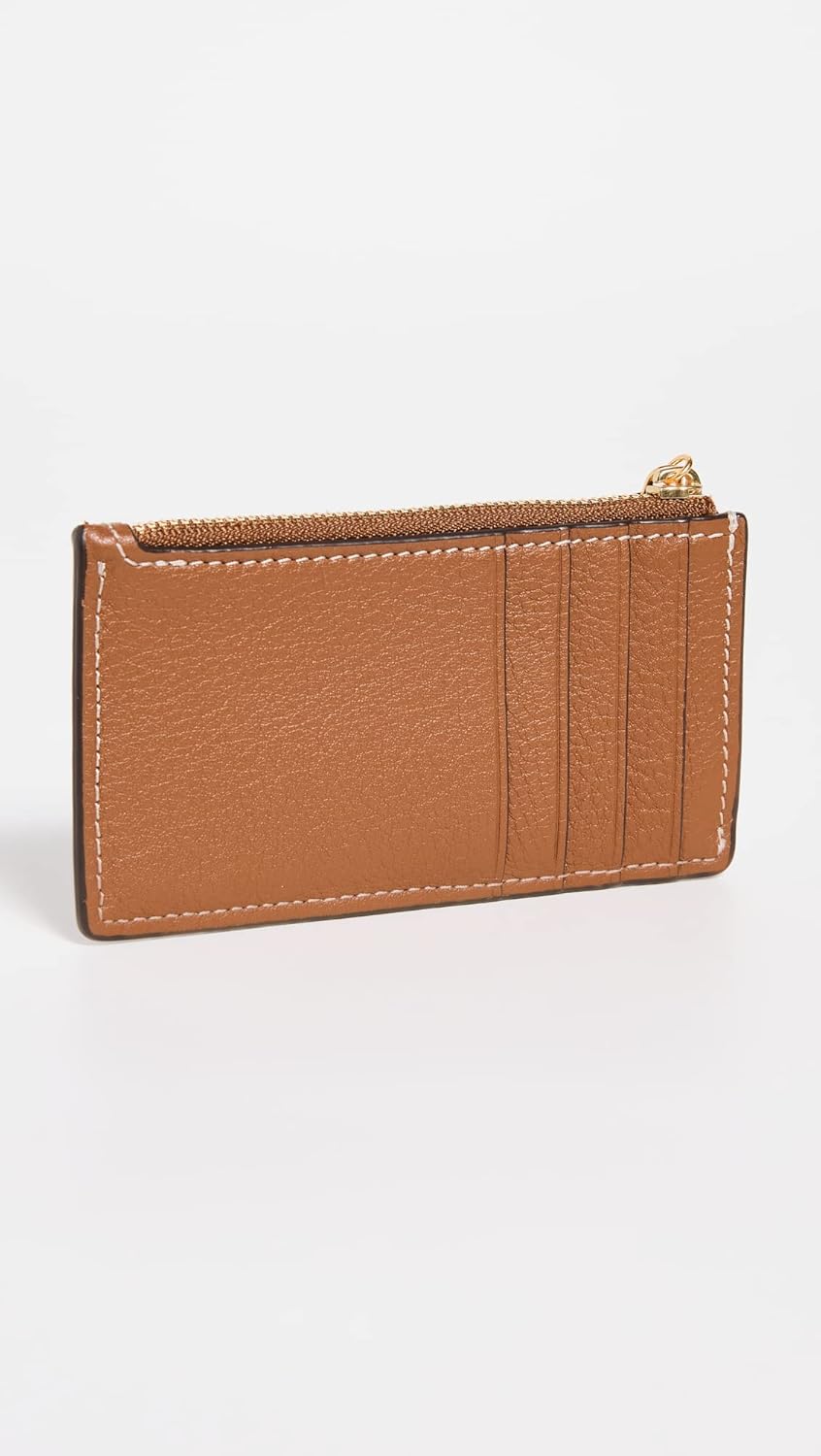 Vista 3 de Tory Burch Estuche para tarjetas Miller con cremallera superior para mujer