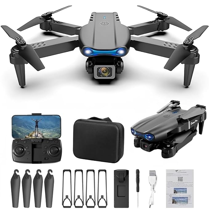 Drone with 4k Camera Foldable 1080P HD Drone with FPV Live Video, Gestures Selfie, Altitude Hold, One Key Take Off/Landing, 3D Series Flips, Headless Mode For Kids And Adults B1