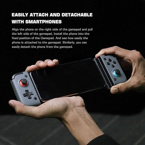 Vista 5 de GameSir X2 - Controlador de juego celular inalámbrico Bluetooth, puerto tipo C, llave turbo personalizada, Bluetooth 5.0 compatible con Android/iOS